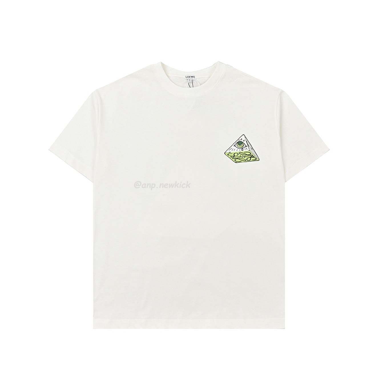 Loewe Angel Eye Printed White T Shirt (1) - newkick.app